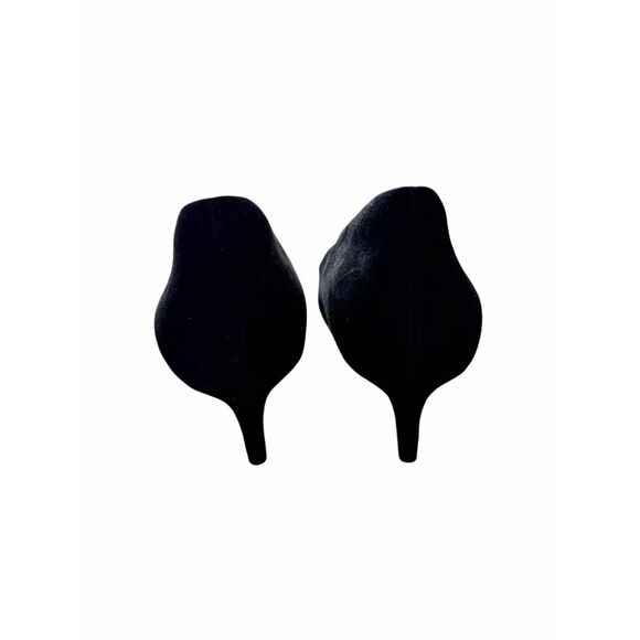 Nordstrom Rack Pumps Size 9 Black Leather Pointed Toe Cushioned - Picture 6 of 7